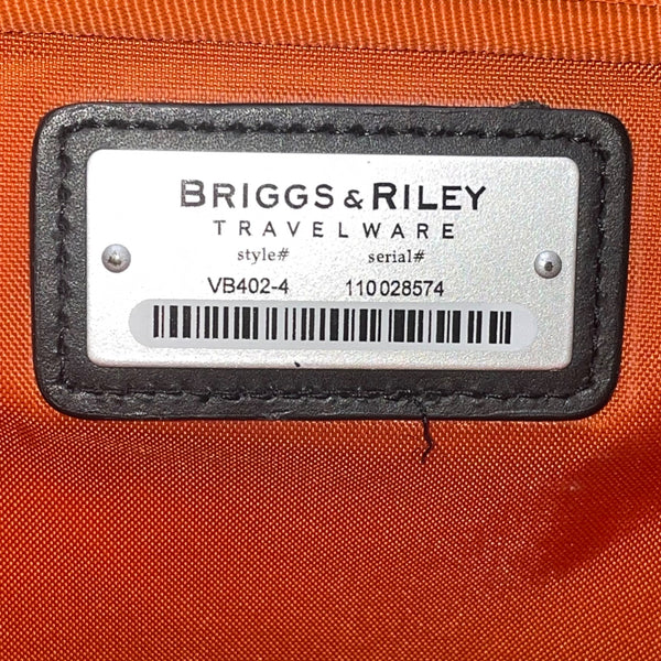 Briggs & Riley Mens Black Nylon Adjustable Strap Spacious Laptop Briefcase Sz L