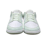 Nike White Mint Leather Dunk Low Retro Lace Up Mens Sneakers Size 9.5