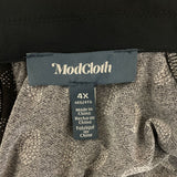 Modcloth Women's Dark Blue/ Black A-Line Casual Midi Dress Size 4X