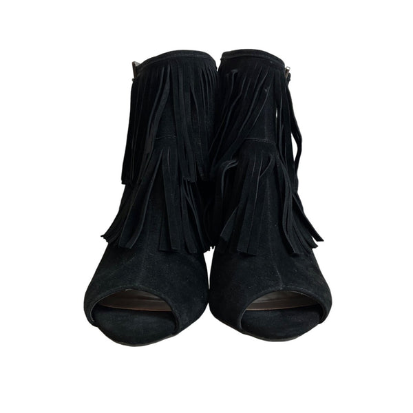 Aerosoles Women's Black Suede Alamode Heeled Sandal Sz 6M  - NWB