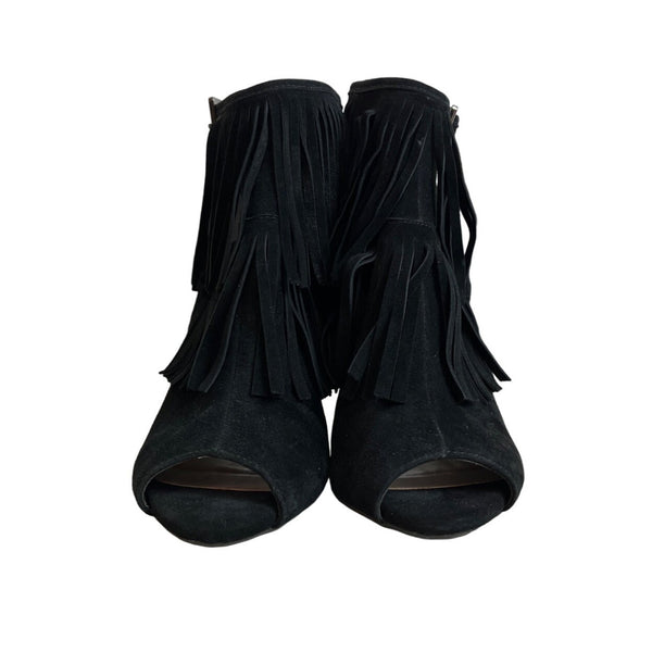 Aerosoles Women's Black Suede Alamode Heeled Sandal Sz 6M  - NWB