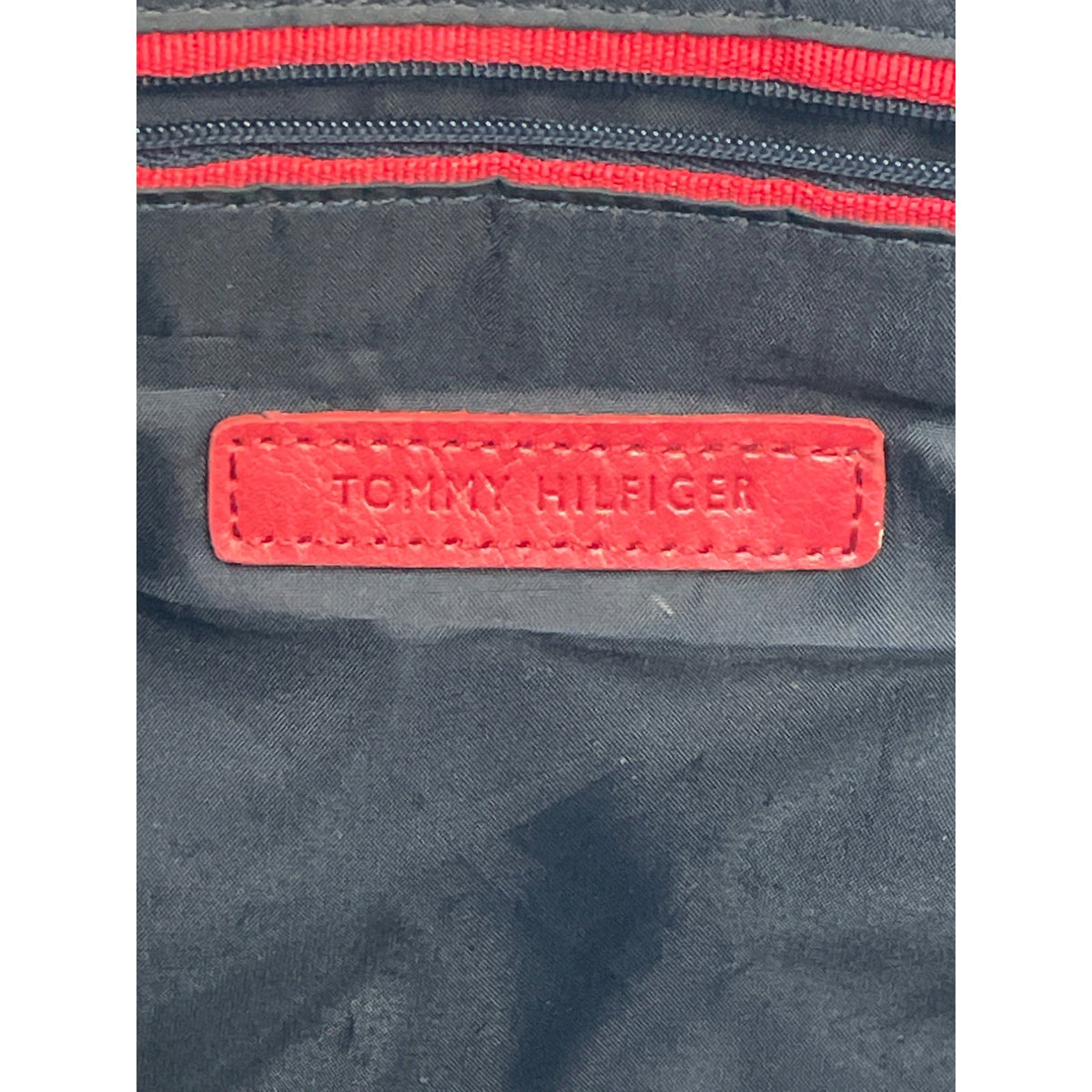Tommy Hilfiger Women's Grey Signature Print Shoulder Tote Sz L