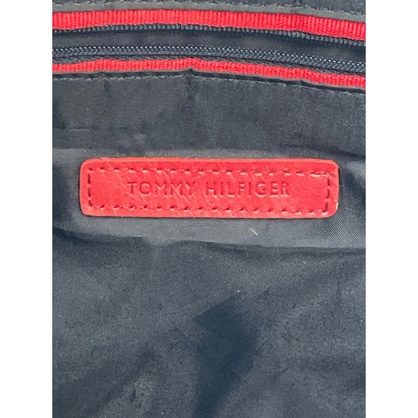 Tommy Hilfiger Women's Grey Signature Print Shoulder Tote Sz L