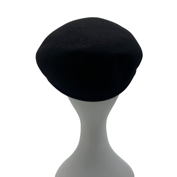 Mens Black Wool Flat Cap Newsboy Style 100% Wool Classic Design