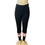 Fila Dina Black & Pink Logo Pull On Womens Leggings Sz XL - New
