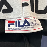 Fila Dina Black & Pink Logo Pull On Womens Leggings Sz XL - New