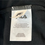 Fila Dina Black & Pink Logo Pull On Womens Leggings Sz XL - New