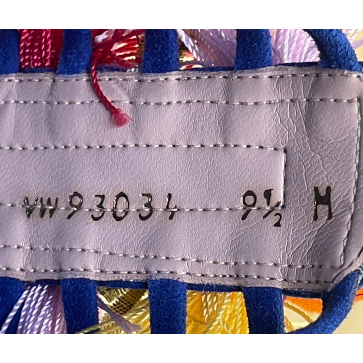 Stuart Weitzman Women’s Blue Tassels & Beads Noodles Espadrille Flats Size 9.5