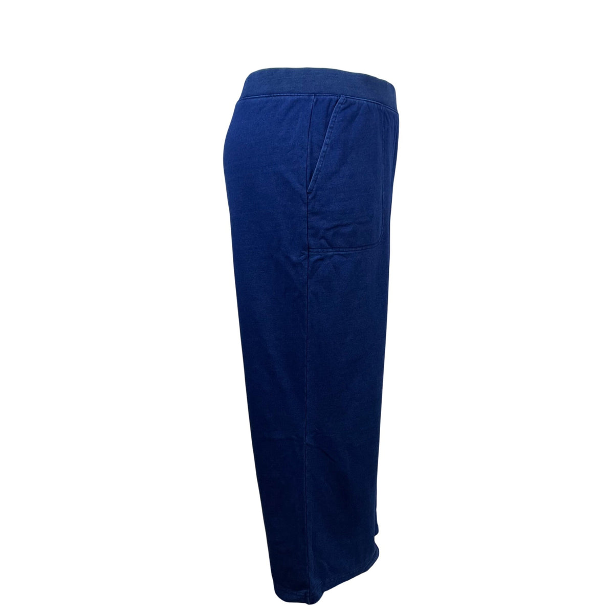Lands End Womens Indigo Blue Wide-Leg Sweatpants With Pockets Size 2X - New