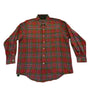 J.Crew Mens Red Plaid Cotton Button-Down Shirt Long Sleeve Single Needle Size L