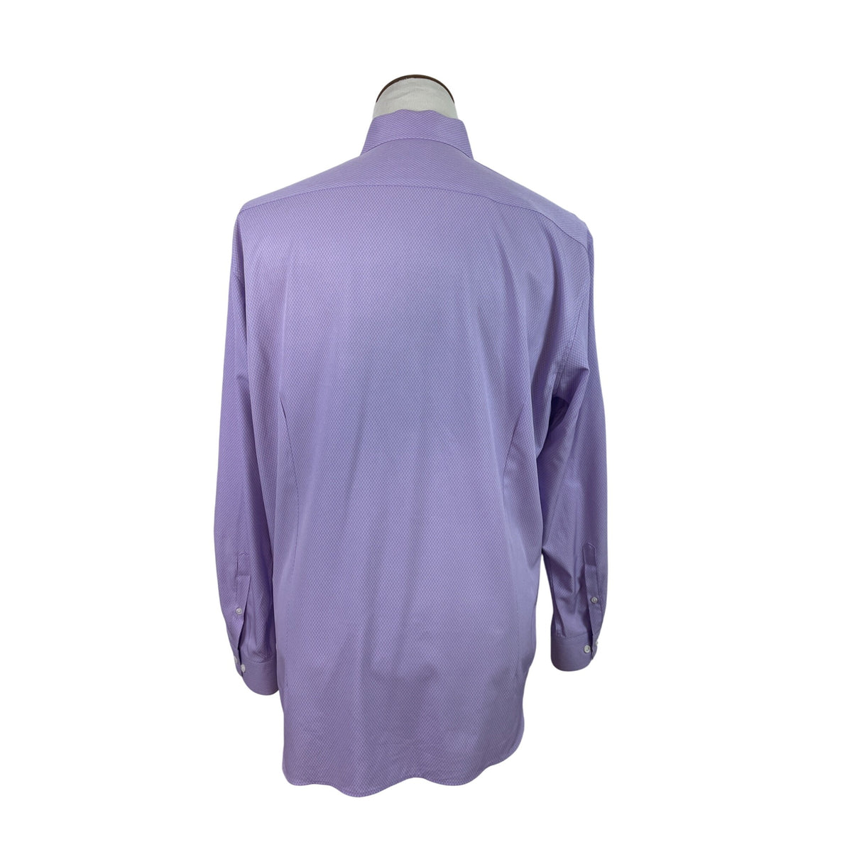 Con.Struct Men's Lavender Button Up Long Sleeve Shirt Diamond Pattern Size XL