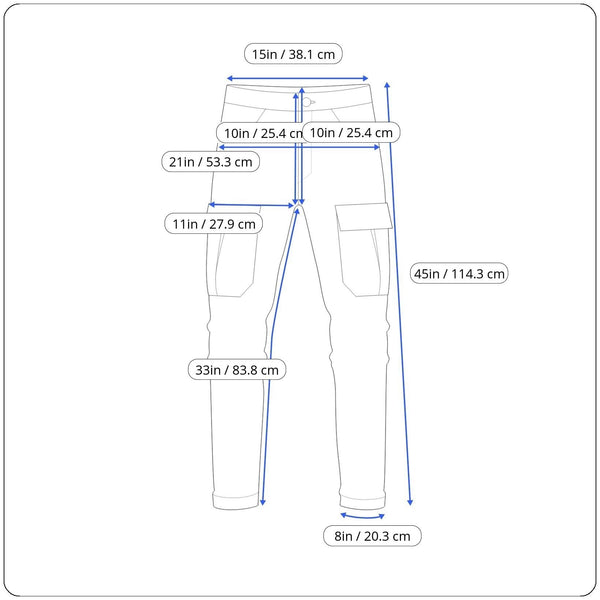 CQR Mens Cargo Pants Military Outdoor Workwear Army Green Size 34W/34L