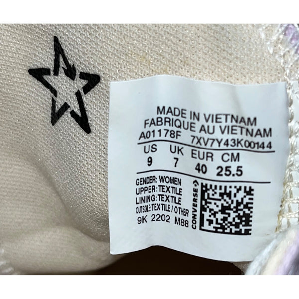Converse Women’s Lilac Canvas Chuck Taylor All Star High-Top Sneakers Size 9