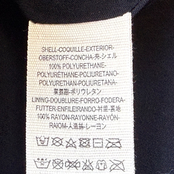 Free People Womens Black Polyurethane Mini Skirt With Back Zipper Size 10