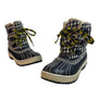 Sorel Women's Black And White Winter Snow Tivoli Houndstooth Boots Sz 6