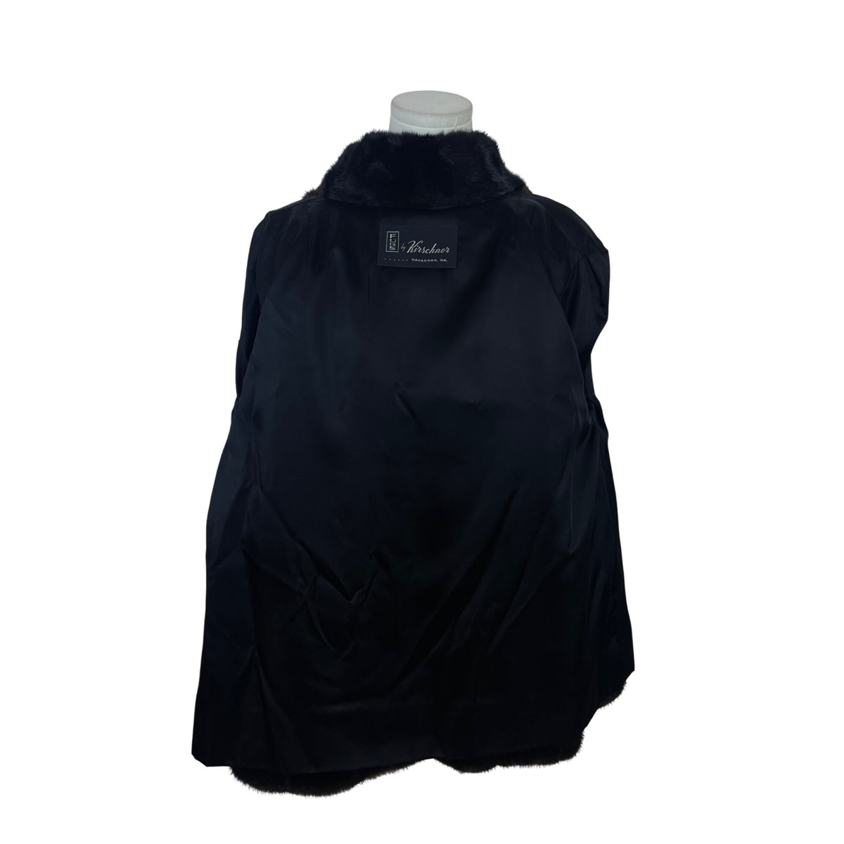 Kirschner Women's Dark Brown Genuine Mink Fur Coat Soft Lined Mid Length