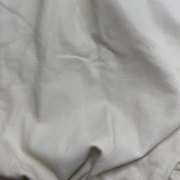 Polly Edwards Womens White Gem Embellished Vintage Sweater Jacket Elastic Hem