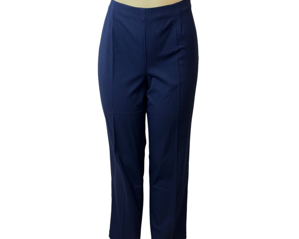 Coldwater Creek Women's Navy Blue Straight Leg Cropped Pants Sz 10 - New