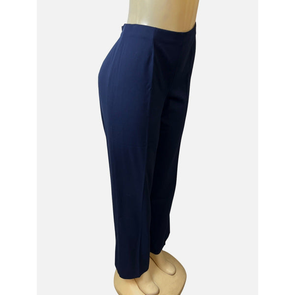 Coldwater Creek Women's Navy Blue Straight Leg Cropped Pants Sz 10 - New