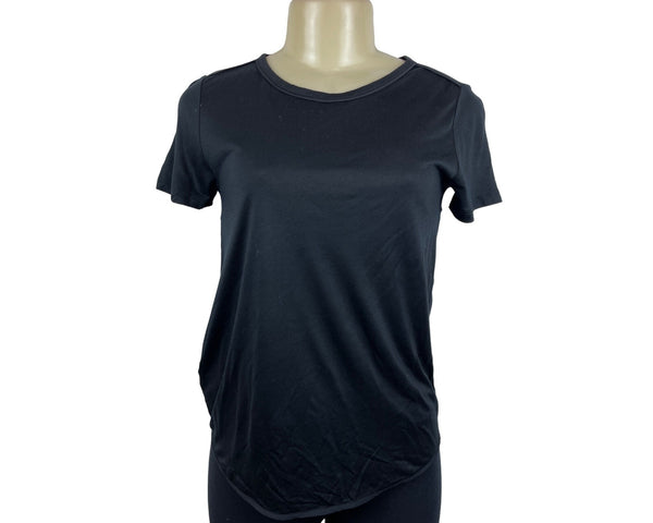 Ann Taylor Women's Black Petite Short Sleeve Shirt Sz XXSP- NWT