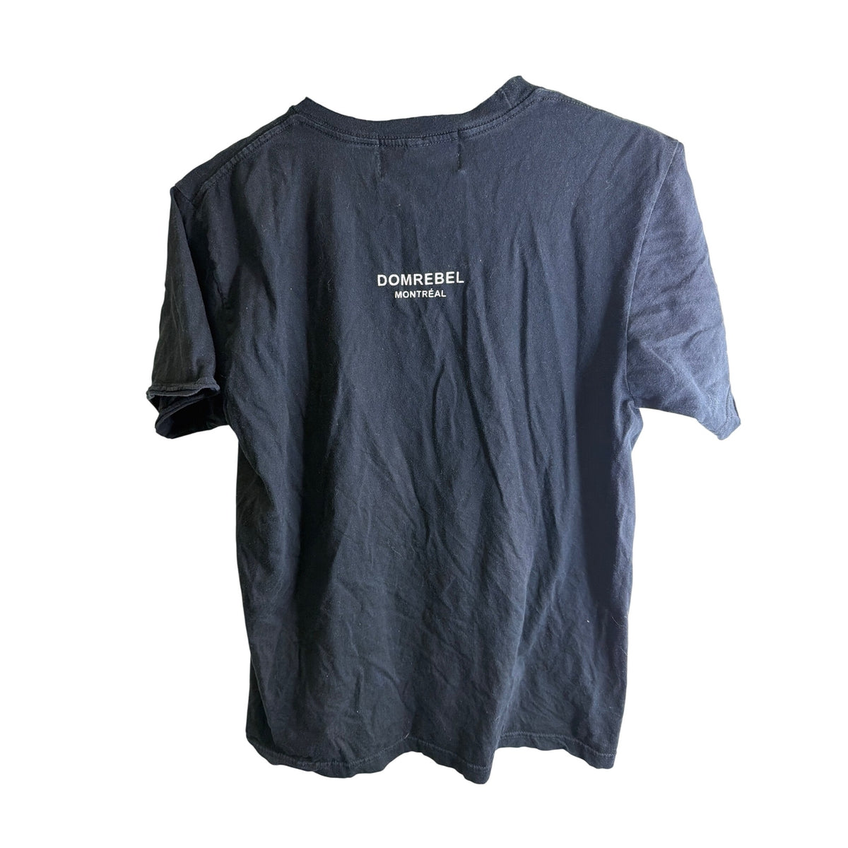 Domrebel Mens Black Cotton Graphic T-Shirt Medium Yellow Character Design Canada