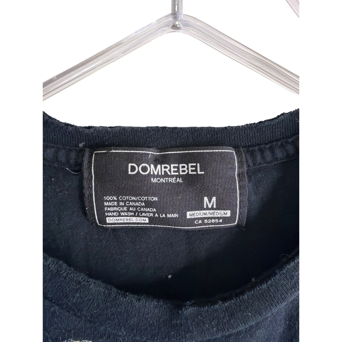 Domrebel Mens Black Cotton Graphic T-Shirt Medium Yellow Character Design Canada