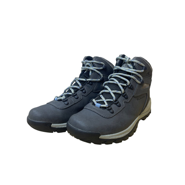 Columbia Mens Black Leather Hiking Boots Omni-Grip Multi-Terrain Comfort Lace-Up Size 11