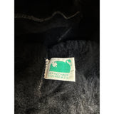 Leprachaun Sheepskin Co Black Fur-Lined Winter Hat Size Large Made in USA