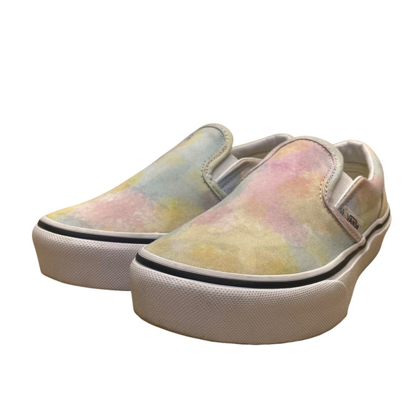 Vans Kids Pastel Tie-Dye Slip-On Canvas Shoes Size 3