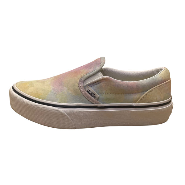 Vans Kids Pastel Tie-Dye Slip-On Canvas Shoes Size 3
