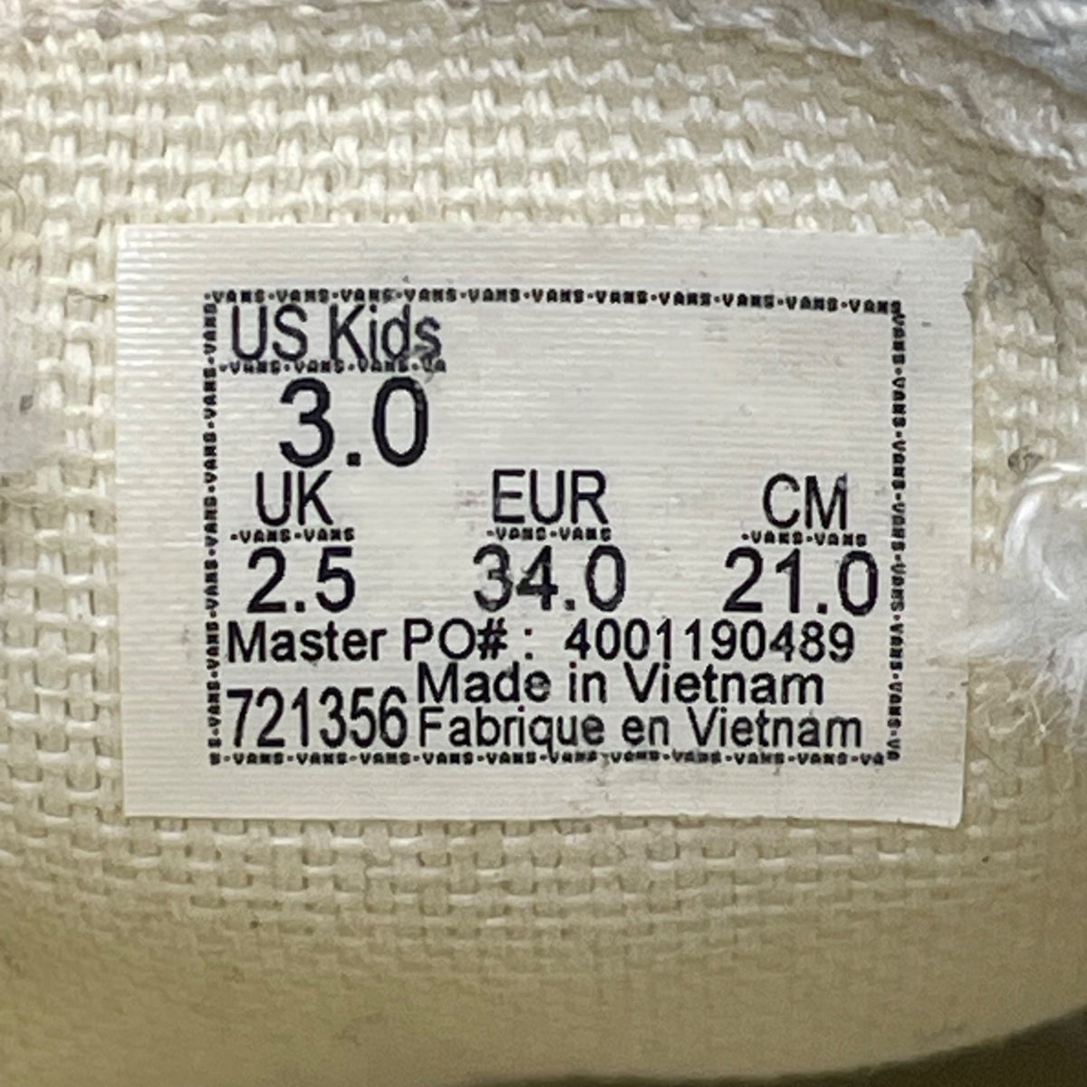 Vans Kids Pastel Tie-Dye Slip-On Canvas Shoes Size 3