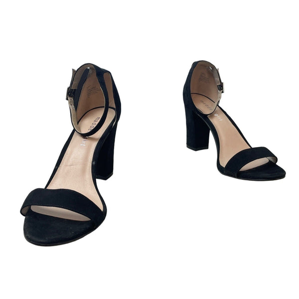 Madden Girl Women's Black Beella Blocked Heels Sz 8.5
