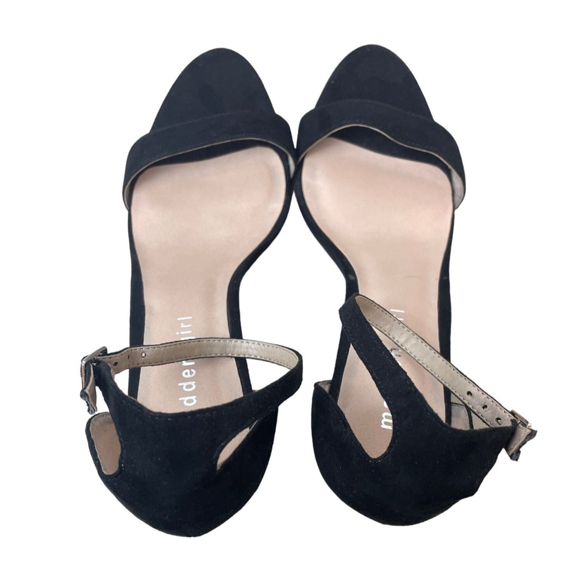 Madden Girl Women's Black Beella Blocked Heels Sz 8.5