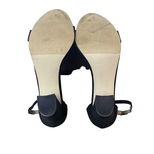Madden Girl Women's Black Beella Blocked Heels Sz 8.5