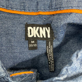 DKNY Boys Denim Button-Up Long Sleeve Single Chest Pocket Shirt Sz M 10/12 - New