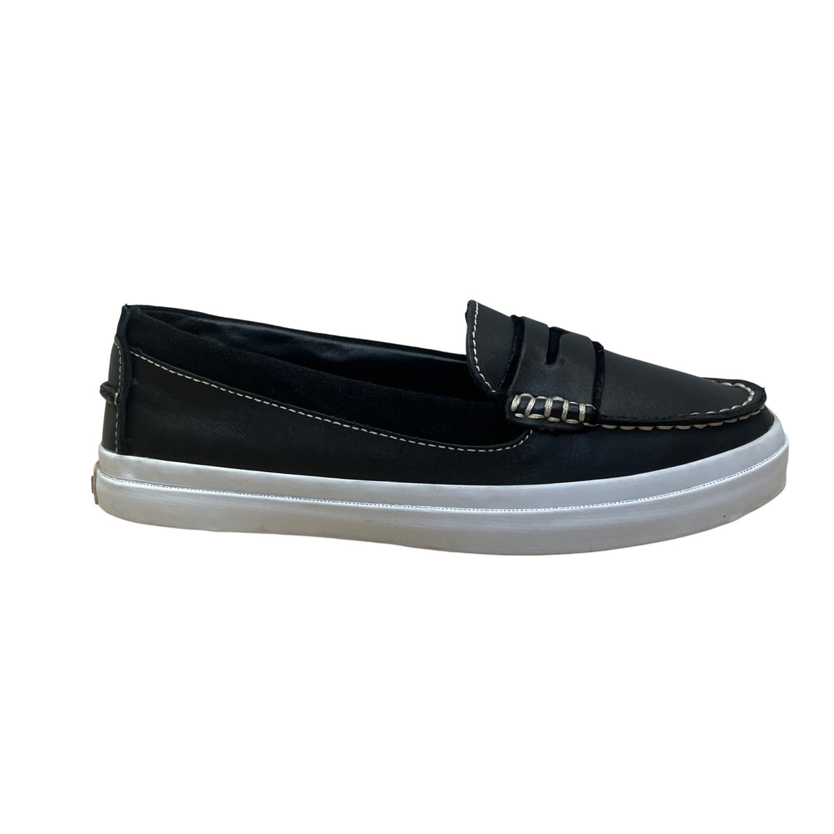 Cole Haan Women’s Black Leather Slip-On Pinch Weekender Penny Loafers Size 6B