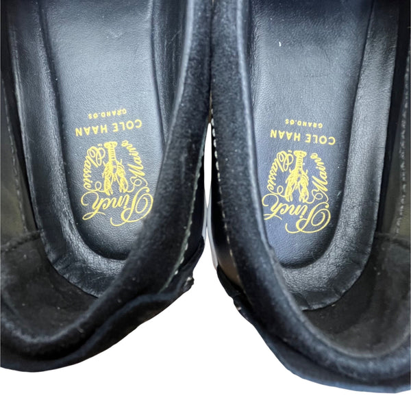 Cole Haan Women’s Black Leather Slip-On Pinch Weekender Penny Loafers Size 6B