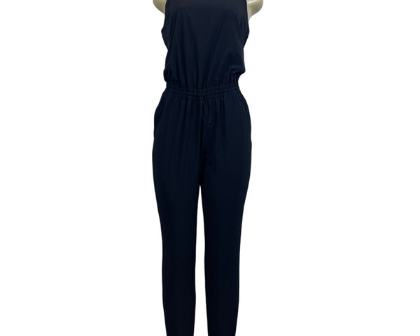 Athleta Women's Black Sleevless Jumpsuit Sz 4 (EUR 35)