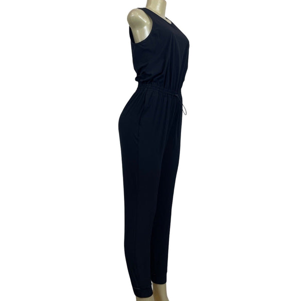 Athleta Women's Black Sleevless Jumpsuit Sz 4 (EUR 35)