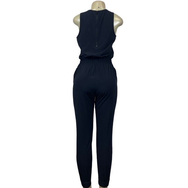Athleta Women's Black Sleevless Jumpsuit Sz 4 (EUR 35)
