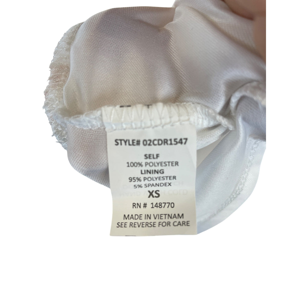 Sienna Sky Womens White Floral Halter Dress Sleeveless Double-Layer XS Polyester