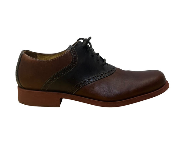Cole Haan Men’s Brown & Black Leather Oxford Wingtip Dress Shoes Size 7
