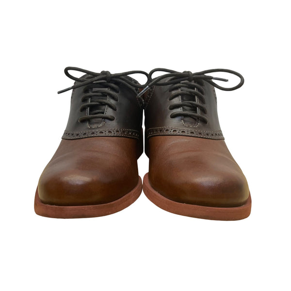 Cole Haan Men’s Brown & Black Leather Oxford Wingtip Dress Shoes Size 7