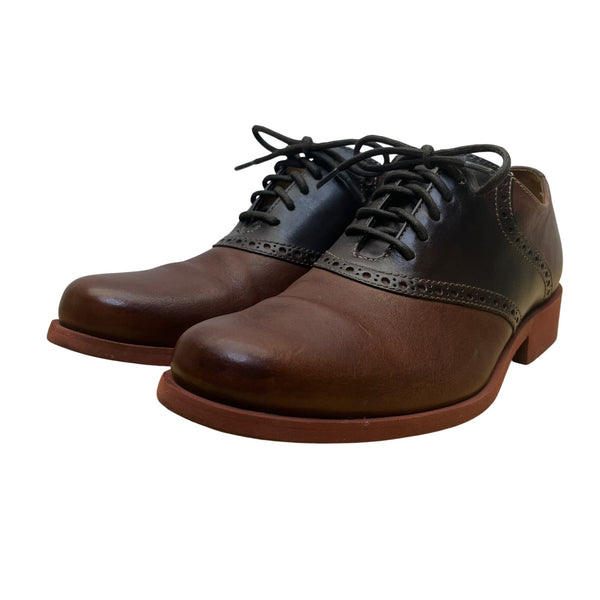 Cole Haan Men’s Brown & Black Leather Oxford Wingtip Dress Shoes Size 7