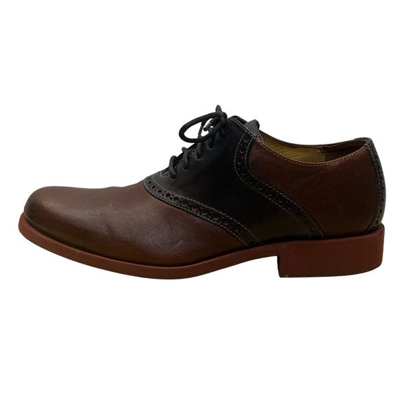 Cole Haan Men’s Brown & Black Leather Oxford Wingtip Dress Shoes Size 7