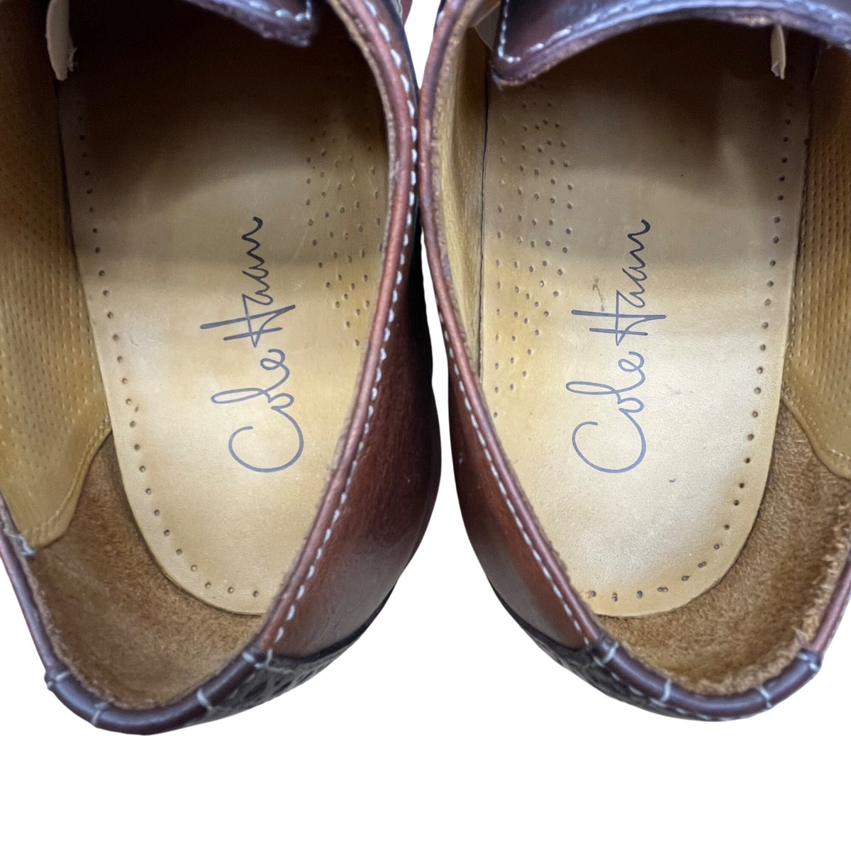 Cole Haan Men’s Brown & Black Leather Oxford Wingtip Dress Shoes Size 7