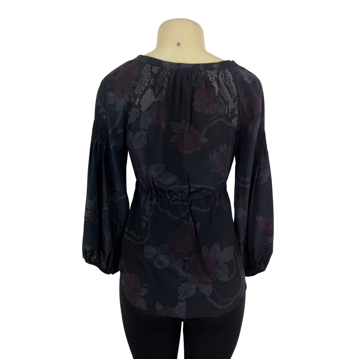 Rebecca Taylor Womens Multicolor & Mixed Pattern Silk Blouse Sz 2