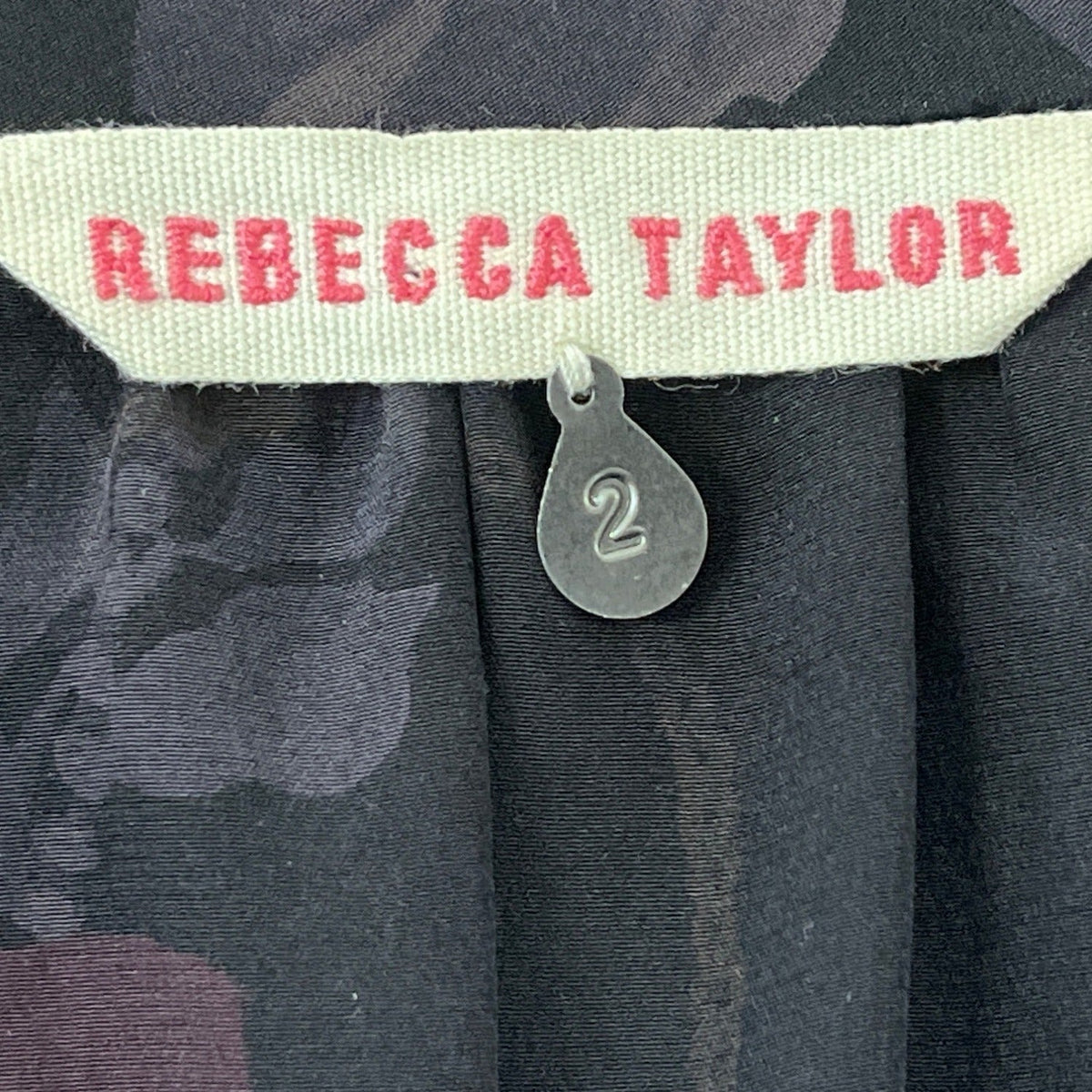 Rebecca Taylor Womens Multicolor & Mixed Pattern Silk Blouse Sz 2