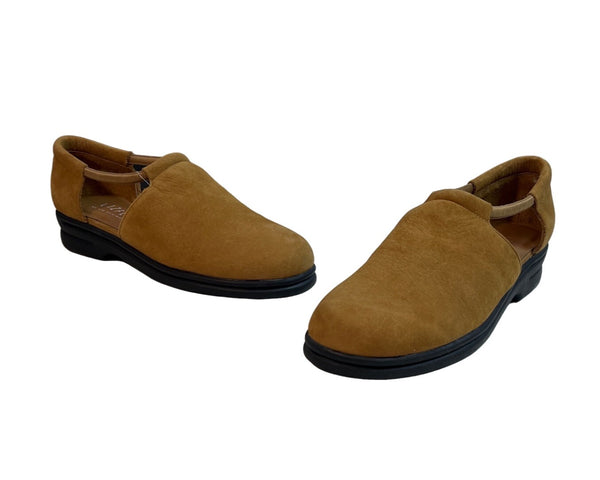 Lizflex Women's Brown Leather Carlisle Slip On Shoes Sz 7.5M - NWT