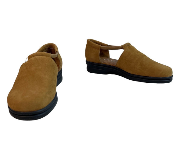 Lizflex Women's Brown Leather Carlisle Slip On Shoes Sz 7.5M - NWT